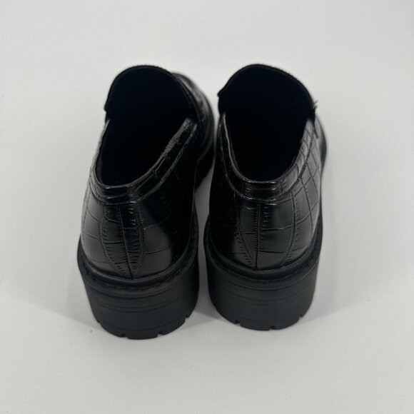 Women's Black Loafers - Picture 3 of 7